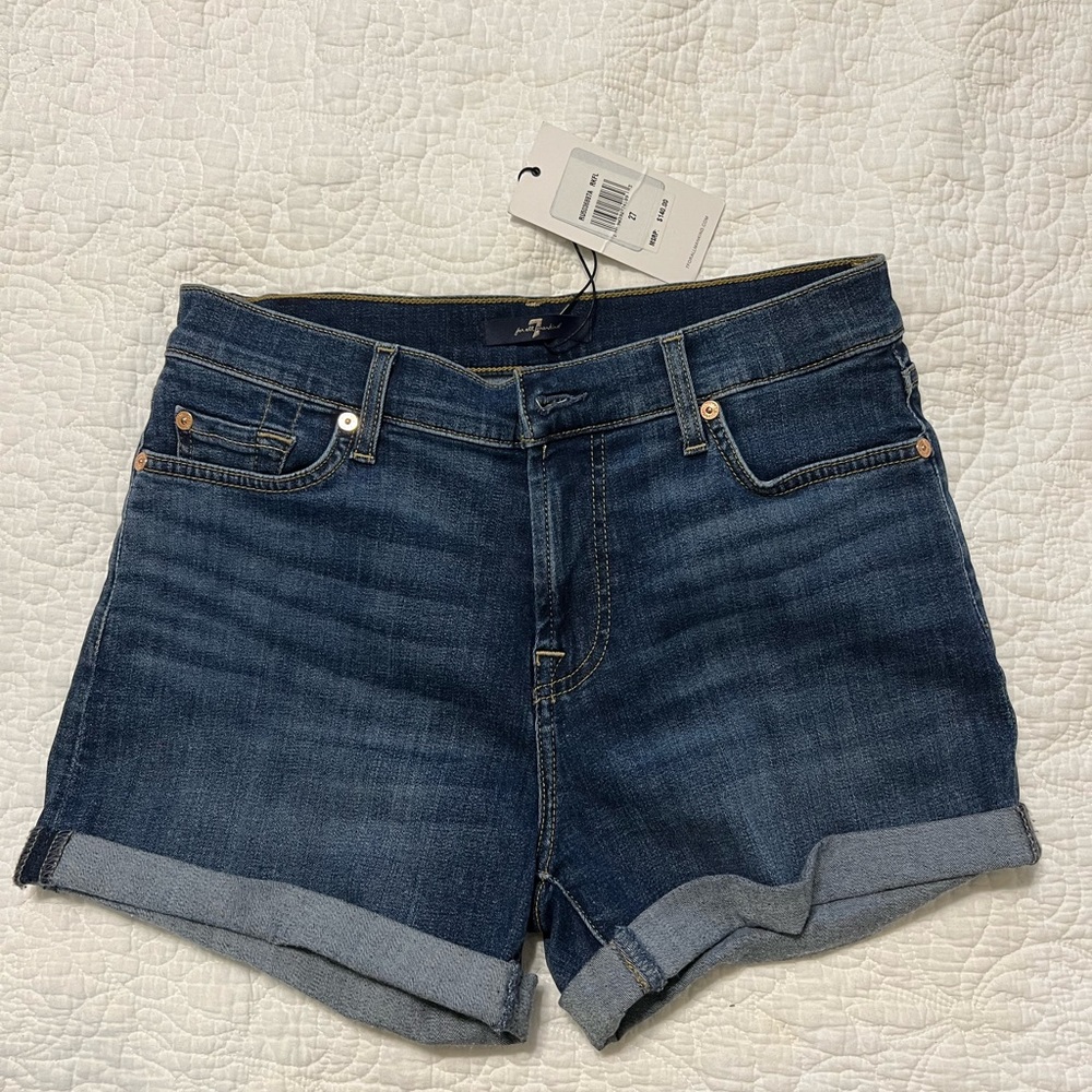 7 for all mankind denim shorts
